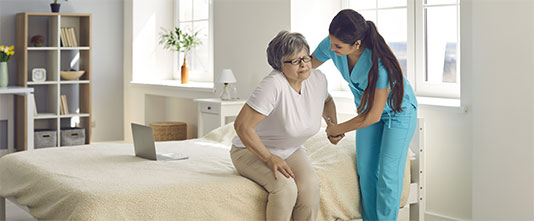 Nurse Assisting Senior
